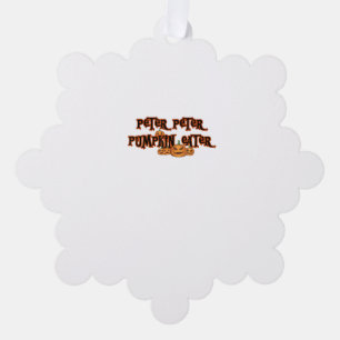 Peter Pumpkin Eater Pumpkin Pie Lover Halloween Th Tree Decoration Card