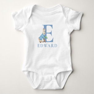 Peter Rabbit 1st Birthday with name baby monogram Baby Bodysuit