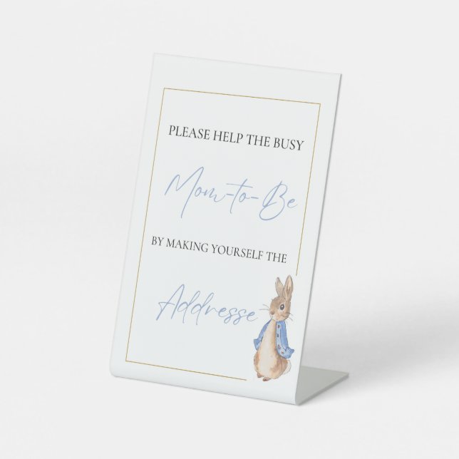 Peter Rabbit Addresse  Pedestal Sign (Front)