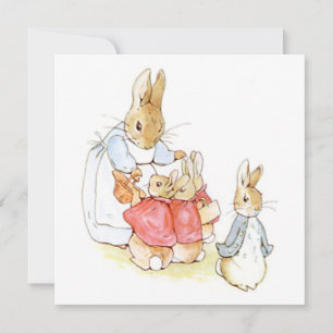 Peter Rabbit and his Sisters (by Beatrix Potter) Card