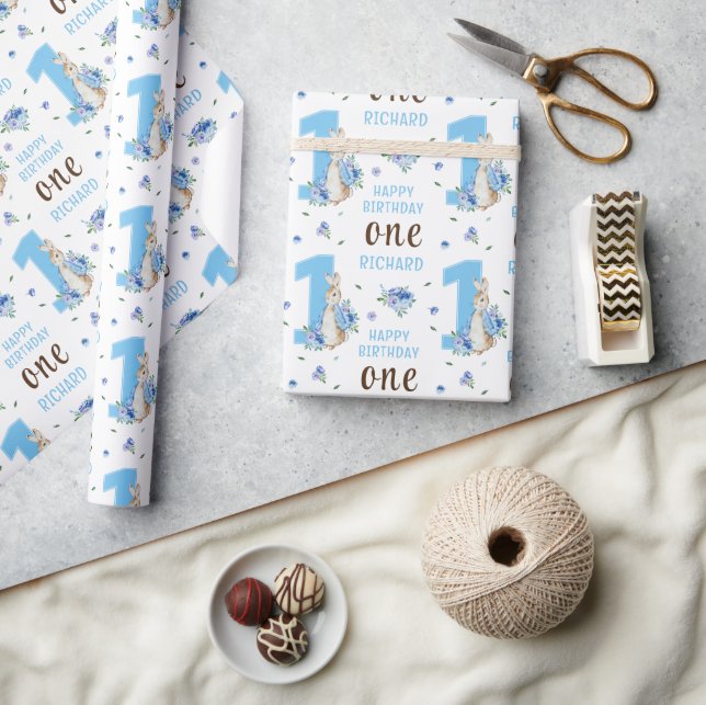Peter Rabbit Baby Boy's First Birthday Wrapping  Wrapping Paper (Crafts)