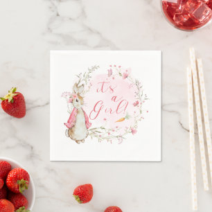 Peter Rabbit Baby Girl Paper Napkins Standard