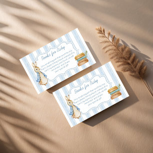 Peter rabbit baby shower book request enclosure card
