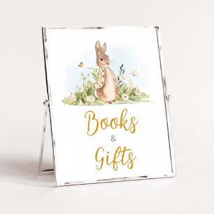 Peter Rabbit Baby Shower Books and Gifts Poster