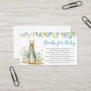Peter Rabbit Baby Shower Books for Baby Business Card