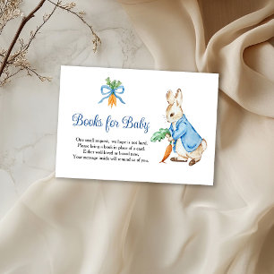 Peter Rabbit Baby Shower Books For Baby RSVP Card