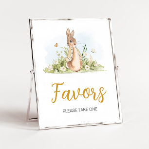 Peter Rabbit Baby Shower Favours Poster