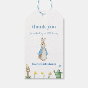 Peter Rabbit Baby Shower Gift Tags Favour 