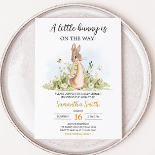 Peter Rabbit Baby Shower  Invitation