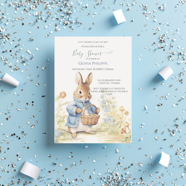 Peter Rabbit Baby Shower Invitation (Creator Uploaded)