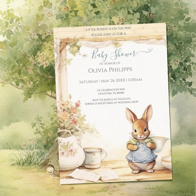 Peter Rabbit Baby Shower Invitation (Creator Uploaded)