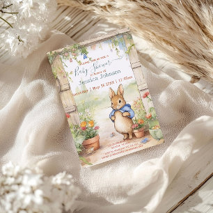 Peter Rabbit Baby Shower Invitation