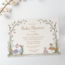 Peter Rabbit Baby Shower Invitation