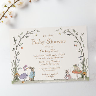 Peter Rabbit Baby Shower Invitation