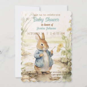 Peter Rabbit Baby Shower Invitation