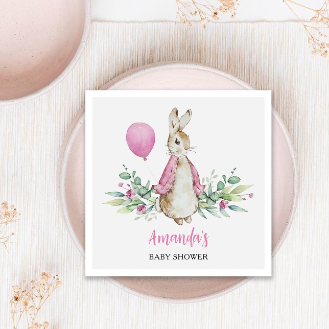 Peter Rabbit Baby Shower Napkin (Creator Uploaded)