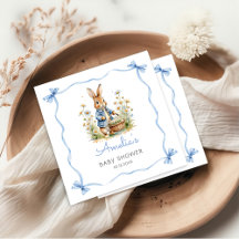 Peter Rabbit Baby Shower Napkins