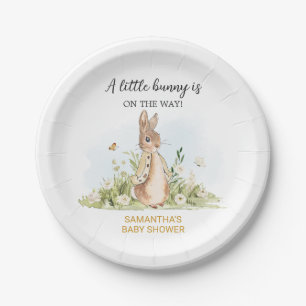 Peter Rabbit Baby Shower Paper Plate