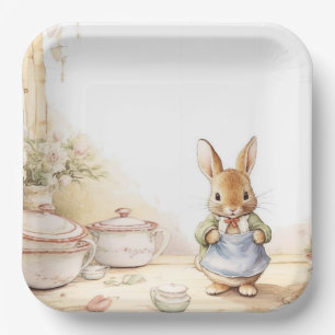 Peter Rabbit Baby Shower Paper Plate