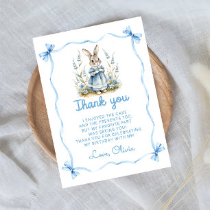Peter Rabbit Baby Shower Thank You Card