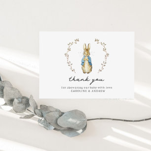 Peter Rabbit Baby Shower Thank You Card