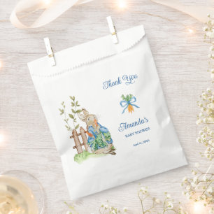 Peter Rabbit Baby Shower Thank You Favour Bag