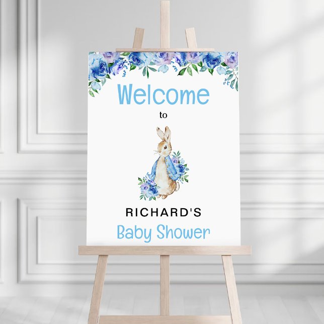 Peter Rabbit Baby Shower Welcome Poster (Creator Uploaded)