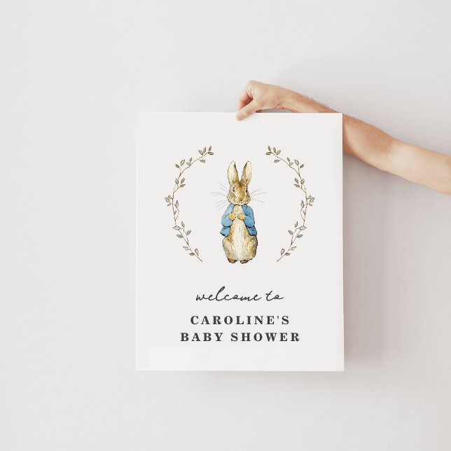 Peter Rabbit Baby Shower Welcome Poster (Creator Uploaded)