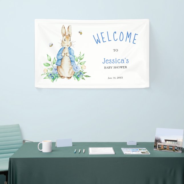 Peter Rabbit Baby Shower Welcome Sign (Tradeshow)
