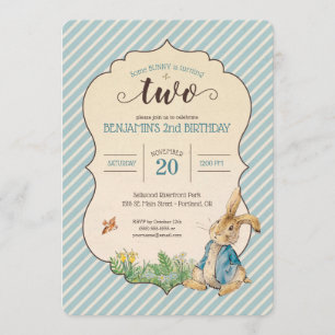Peter Rabbit   Baby's Second Birthday Invitation