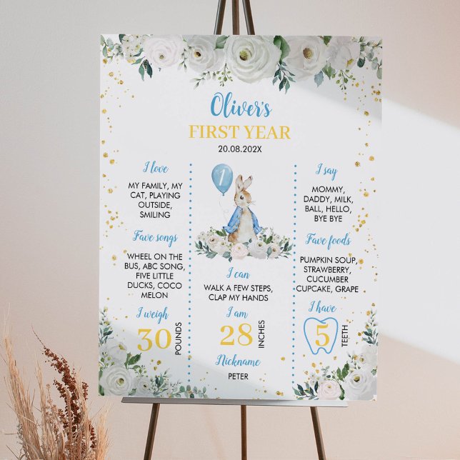 Peter Rabbit Birthday Milestone Poster (Creator Uploaded)