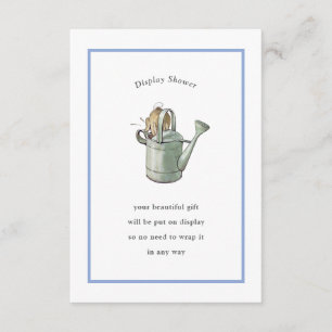 Peter Rabbit Blue Vintage Display Shower Enclosure Card