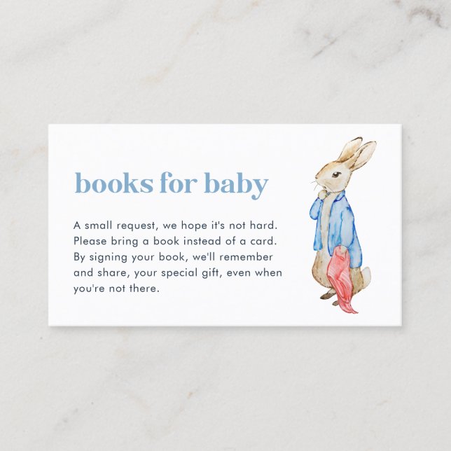 Peter Rabbit Books for Baby Insert Card (Front)