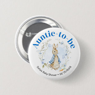 Peter Rabbit Boy "Auntie-to-Be" Button