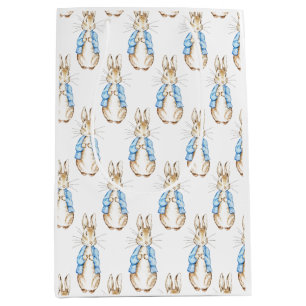 Peter Rabbit Bunny Blue Baby Shower Medium Gift Bag