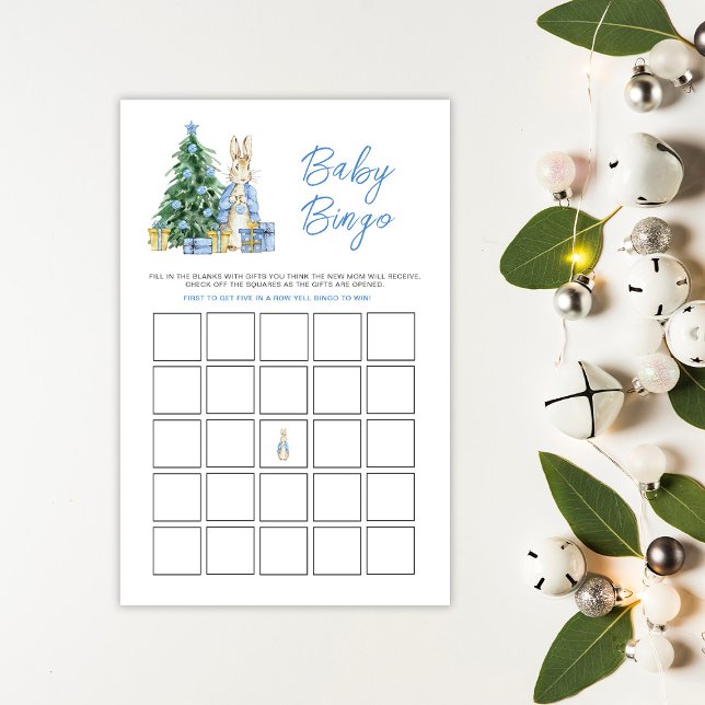 Peter Rabbit Christmas Baby Bingo Game Card (Creator Uploaded)