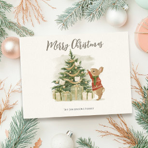 Peter Rabbit Christmas tree Postcard