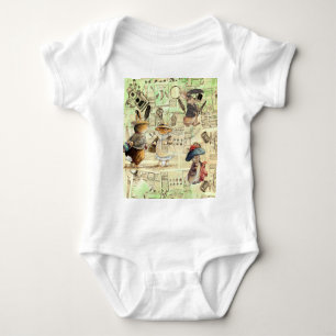 peter rabbit composition  baby bodysuit