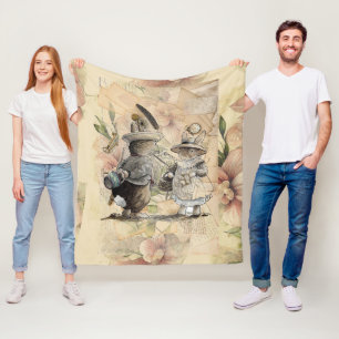 peter rabbit composition fleece blanket