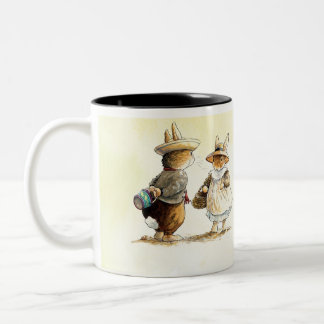 Peter Rabbit (couple)   Two-Tone Coffee Mug