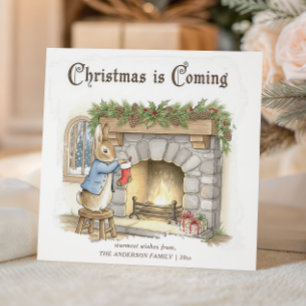 Peter Rabbit Cozy Christmas Holiday Card