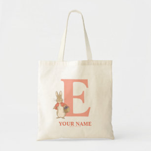 Peter Rabbit   Custom Flopsy - Letter E Tote Bag
