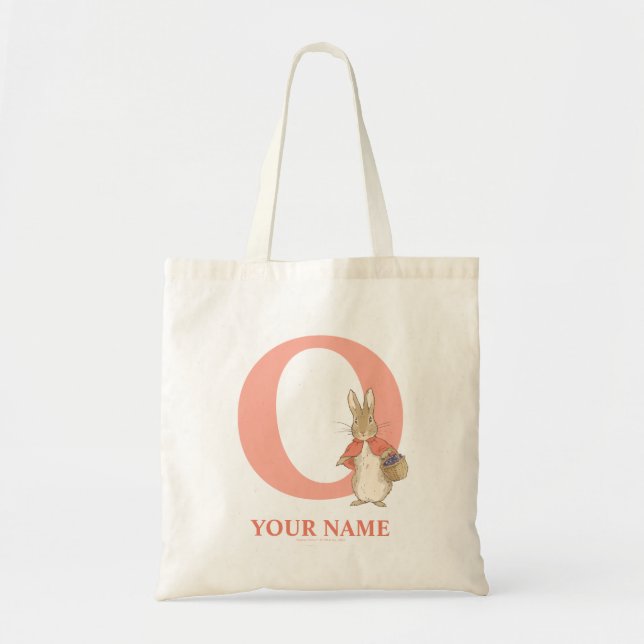 Peter Rabbit | Custom Flopsy - Letter O Tote Bag (Front)