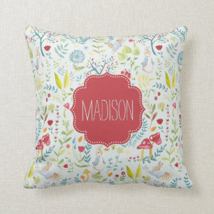 Peter Rabbit   Enchanted Watercolor Pattern Cushion
