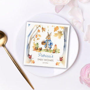 Peter rabbit fall baby shower tableware napkin