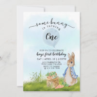 Peter Rabbit First Birthday, Bunny, 1st Birthday, 