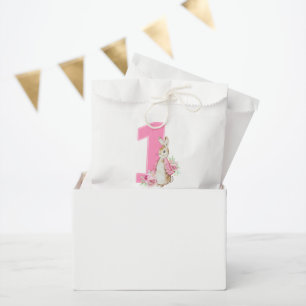 Peter Rabbit   First Birthday Pink Favour Bag