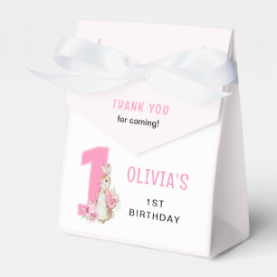 Peter Rabbit First Birthday Thank you Favour Box