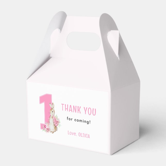 Peter Rabbit | First Birthday Thank you Favour Box (Front Side)