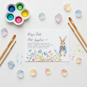 Peter Rabbit Floral Baby's First Art Supplies   Enclosure Card